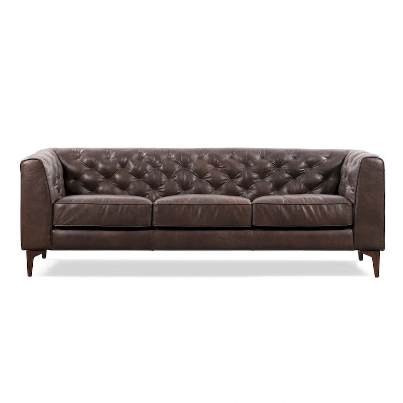 Canapé Essex 89 de Poly &amp; Bark - Cuir italien pleine fleur véritable