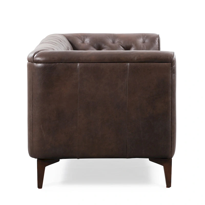 Canapé Essex 89 de Poly &amp; Bark - Cuir italien pleine fleur véritable