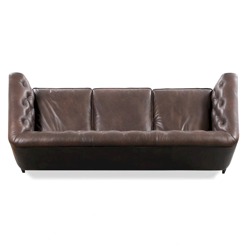 Canapé Essex 89 de Poly &amp; Bark - Cuir italien pleine fleur véritable