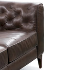 Canapé Essex 89 de Poly &amp; Bark - Cuir italien pleine fleur véritable