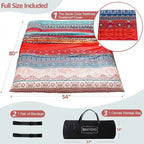 Matelas de sol bohème rétro, matelas futon japonais vintage à motifs floraux