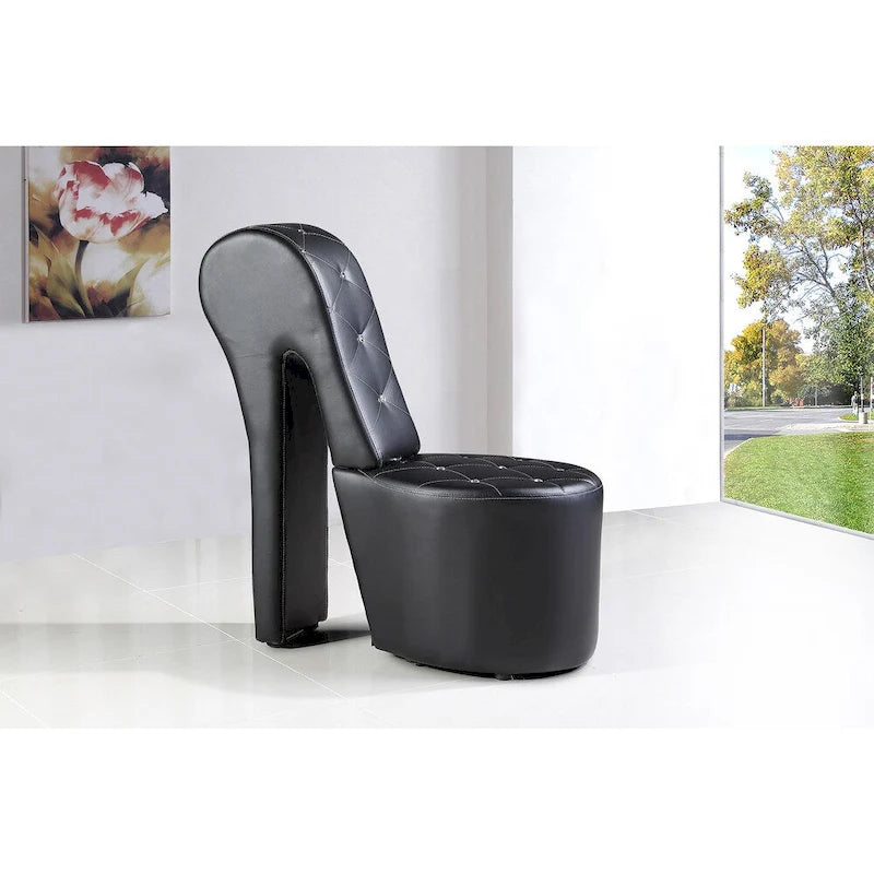 Fauteuil lounge rembourré Best Master Furniture en forme d'escarpin