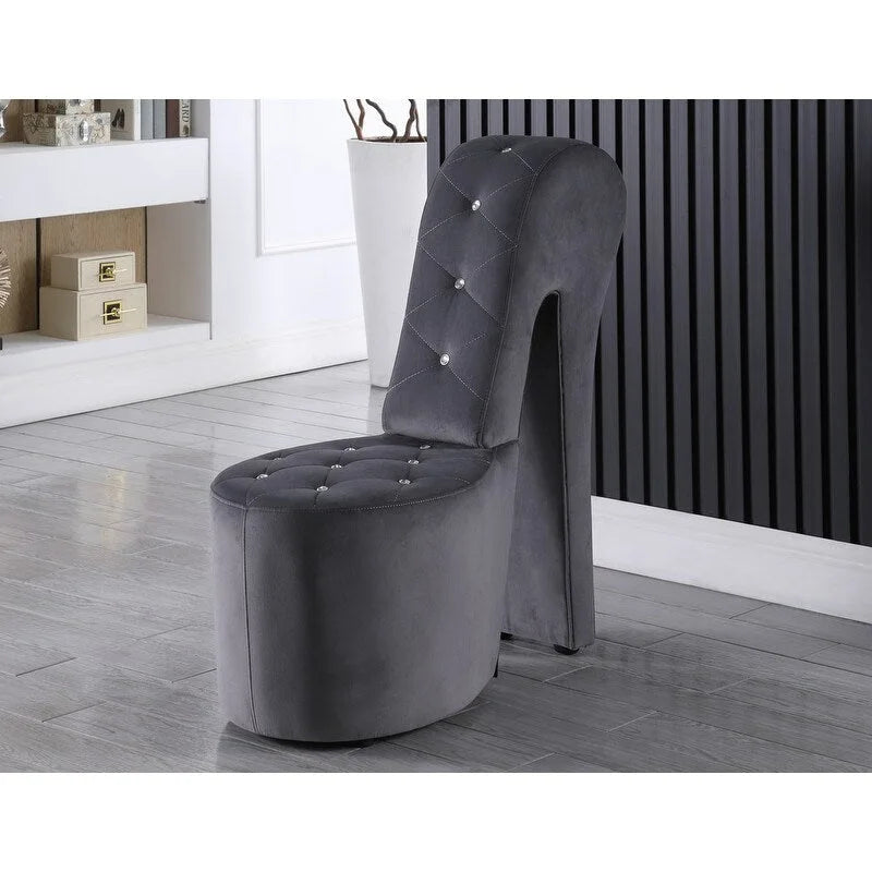 Fauteuil lounge rembourré Best Master Furniture en forme d'escarpin