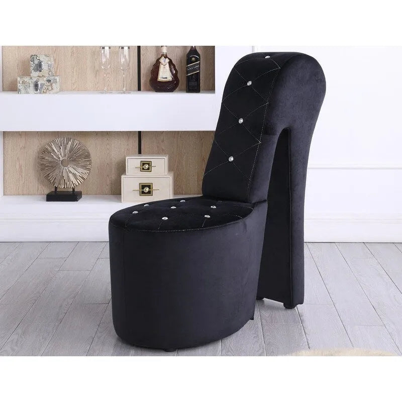Fauteuil lounge rembourré Best Master Furniture en forme d'escarpin