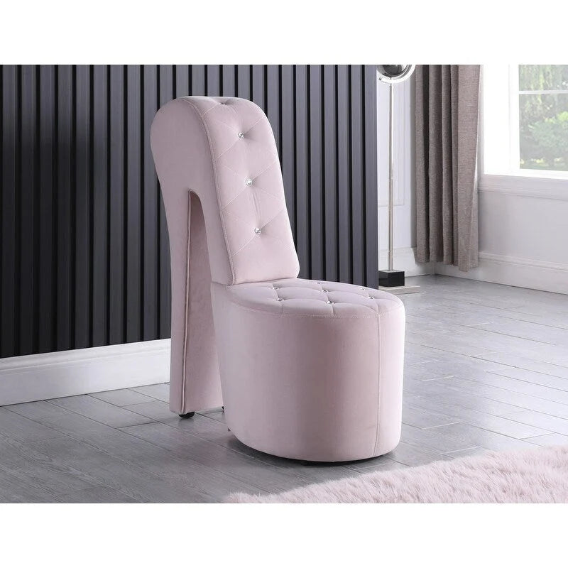 Fauteuil lounge rembourré Best Master Furniture en forme d'escarpin