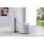 Fauteuil lounge rembourré Best Master Furniture en forme d'escarpin