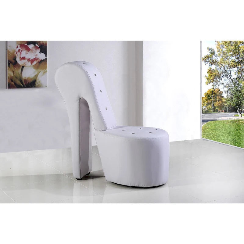Fauteuil lounge rembourré Best Master Furniture en forme d'escarpin