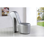 Fauteuil lounge rembourré Best Master Furniture en forme d'escarpin