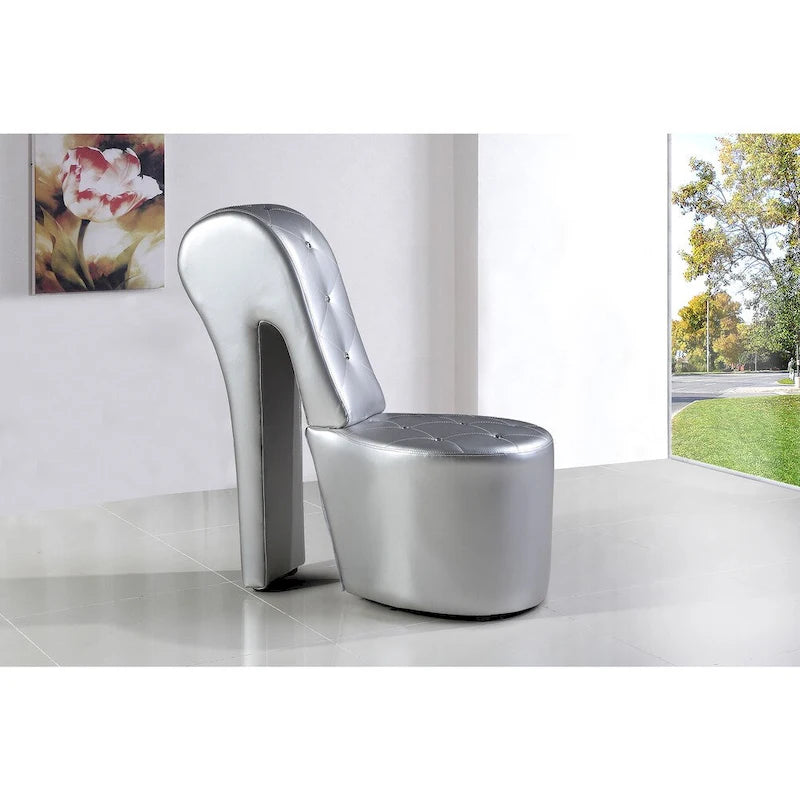 Fauteuil lounge rembourré Best Master Furniture en forme d'escarpin