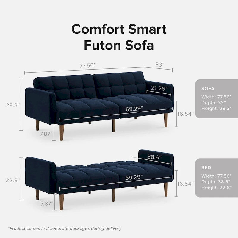 Mopio Aaron Futon Canapé-lit convertible Futon