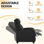 Fauteuil inclinable moderne en tissu Yaheetech