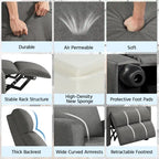 Fauteuil inclinable moderne en tissu Yaheetech