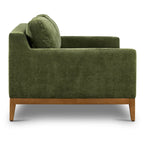 Canapé Poly &amp; Bark Zyon 90 en velours vert vieilli