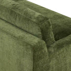 Canapé Poly &amp; Bark Zyon 90 en velours vert vieilli
