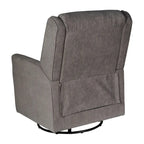 Fauteuil berçant pivotant à bascule classique rembourré et inclinable manuellement