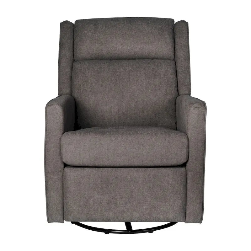Fauteuil berçant pivotant à bascule classique rembourré et inclinable manuellement
