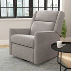 Fauteuil berçant pivotant à bascule classique rembourré et inclinable manuellement