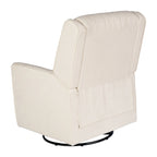 Fauteuil berçant pivotant à bascule classique rembourré et inclinable manuellement
