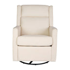 Fauteuil berçant pivotant à bascule classique rembourré et inclinable manuellement