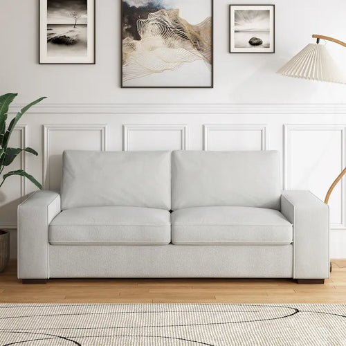 80.1 Wide Linen Corduroy Loveseat Living Room Sofa Couch