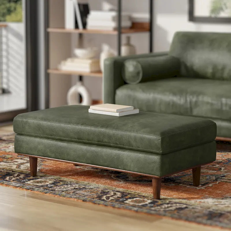 WYNDENHALL Brixley, pouf de table de style moderne du milieu du siècle, 124 cm de large
