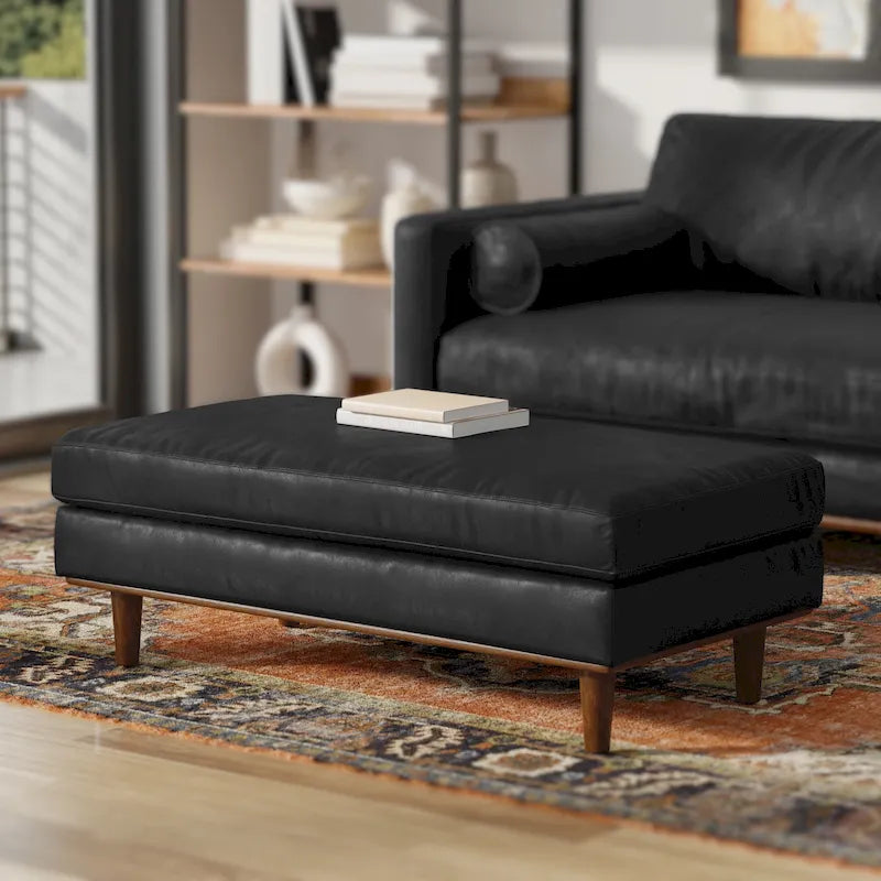 WYNDENHALL Brixley, pouf de table de style moderne du milieu du siècle, 124 cm de large