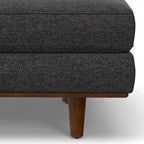 WYNDENHALL Brixley, pouf de table de style moderne du milieu du siècle, 124 cm de large