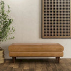 WYNDENHALL Brixley, pouf de table de style moderne du milieu du siècle, 124 cm de large