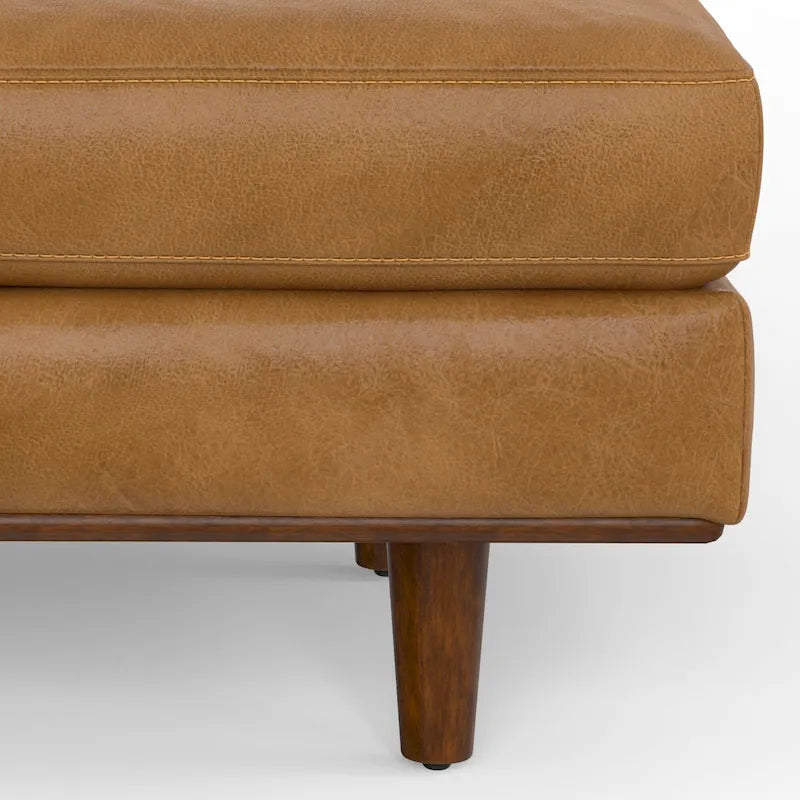 WYNDENHALL Brixley, pouf de table de style moderne du milieu du siècle, 124 cm de large