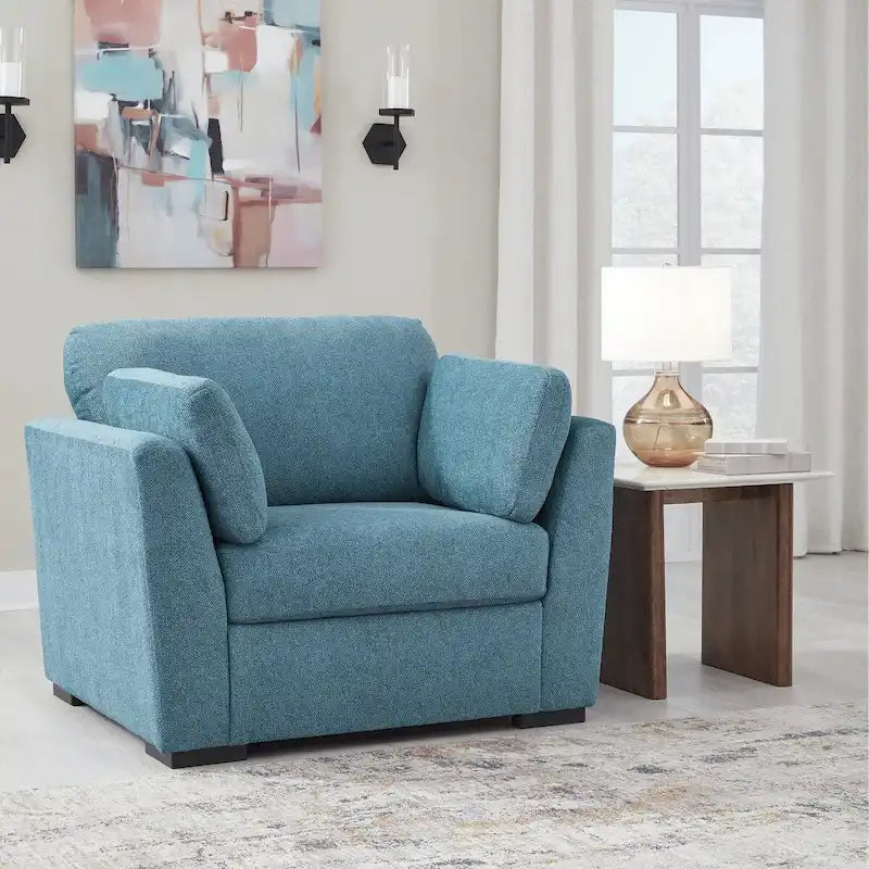 Fauteuil rembourré Clareen de Roundhill Furniture, fauteuil Cutler, fauteuil surdimensionné