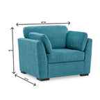 Fauteuil rembourré Clareen de Roundhill Furniture, fauteuil Cutler, fauteuil surdimensionné