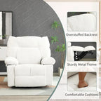 Fauteuil inclinable pivotant XINMICS, fauteuil berçant électrique avec massage et chauffage