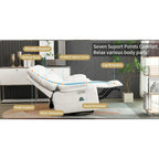 Fauteuil inclinable pivotant XINMICS, fauteuil berçant électrique avec massage et chauffage