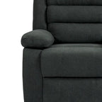 Fauteuil inclinable manuel en velours côtelé de coton rembourré avec accoudoirs larges