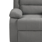 Fauteuil inclinable manuel en velours côtelé de coton rembourré avec accoudoirs larges