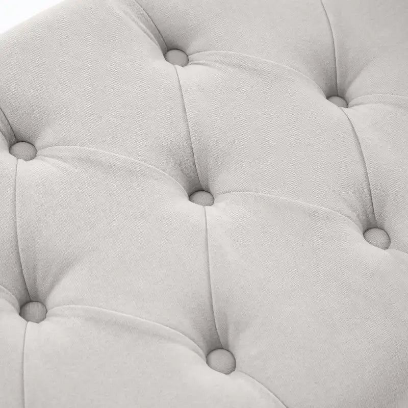 Banc de rangement rembourré avec accoudoirs, banc d'entrée avec couvercle capitonné rabattable, 128 cm (50,4 pouces).