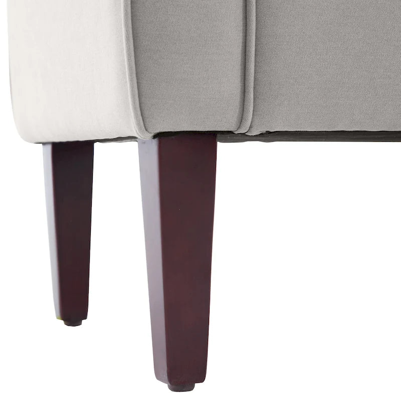 Banc de rangement rembourré avec accoudoirs, banc d'entrée avec couvercle capitonné rabattable, 128 cm (50,4 pouces).
