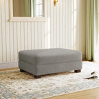 Pouf d'appoint surdimensionné en velours côtelé moderne
