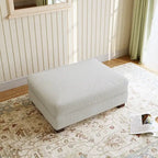 Pouf d'appoint surdimensionné en velours côtelé moderne