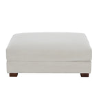 Pouf d'appoint surdimensionné en velours côtelé moderne