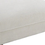 Pouf d'appoint surdimensionné en velours côtelé moderne