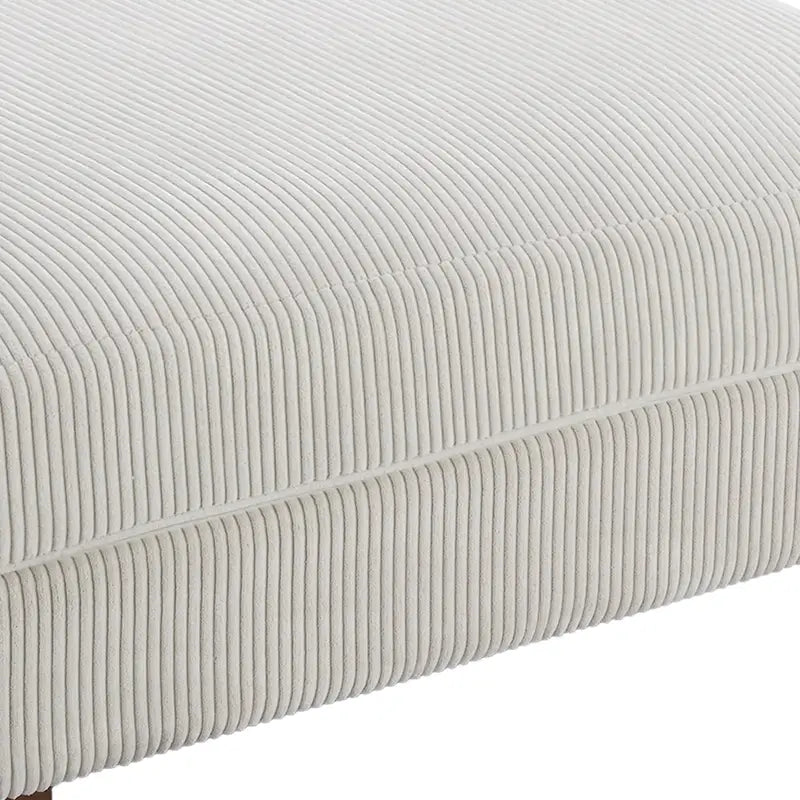 Pouf d'appoint surdimensionné en velours côtelé moderne