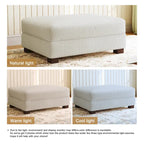 Pouf d'appoint surdimensionné en velours côtelé moderne