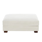 Pouf d'appoint surdimensionné en velours côtelé moderne
