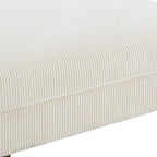 Pouf d'appoint surdimensionné en velours côtelé moderne