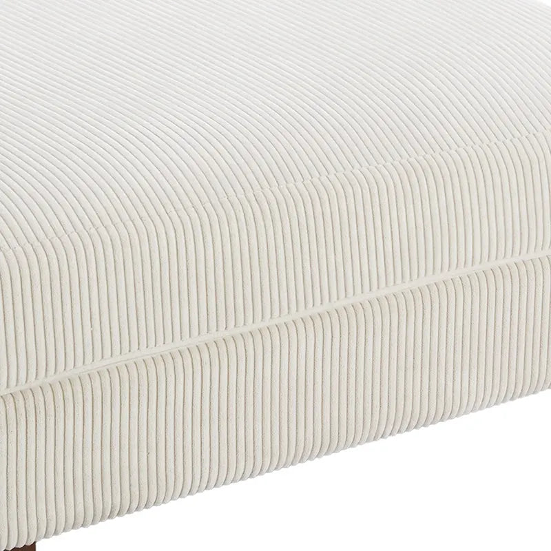 Pouf d'appoint surdimensionné en velours côtelé moderne