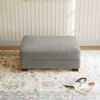 Pouf d'appoint surdimensionné en velours côtelé moderne