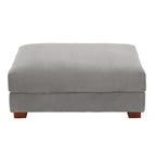 Pouf d'appoint surdimensionné en velours côtelé moderne