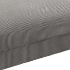Pouf d'appoint surdimensionné en velours côtelé moderne