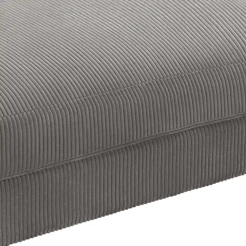 Pouf d'appoint surdimensionné en velours côtelé moderne